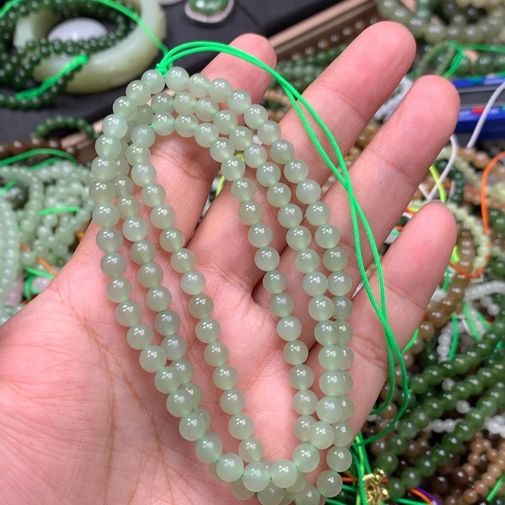 和田玉未镶嵌手链9