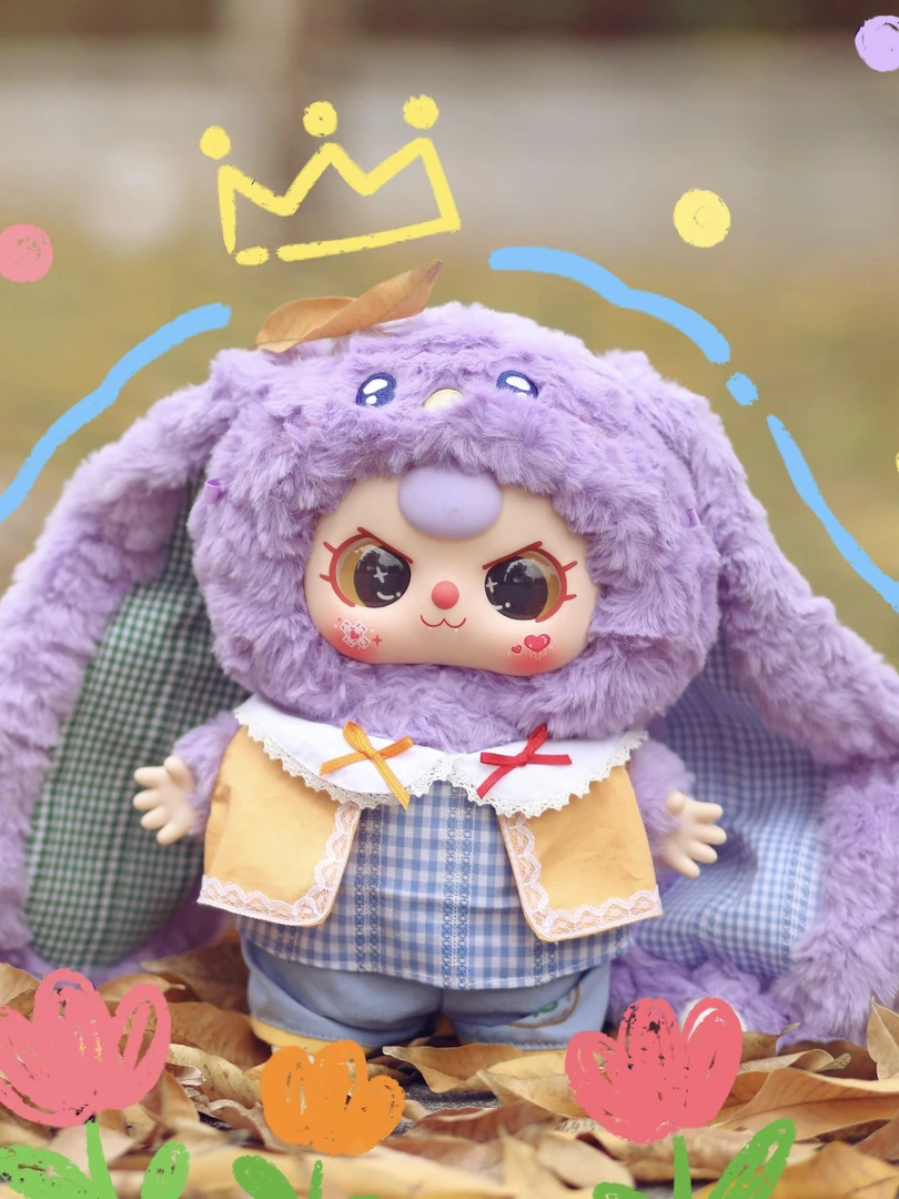 Babythree 娃三岁400%二代系列毛绒盲盒可爱潮玩公仔