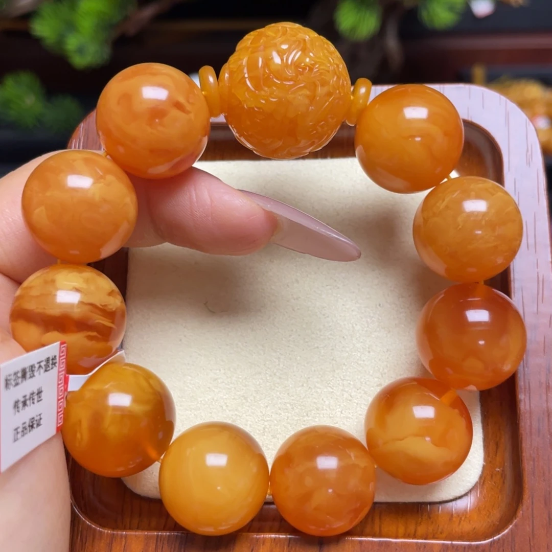 蜜蜡手链未镶嵌手串