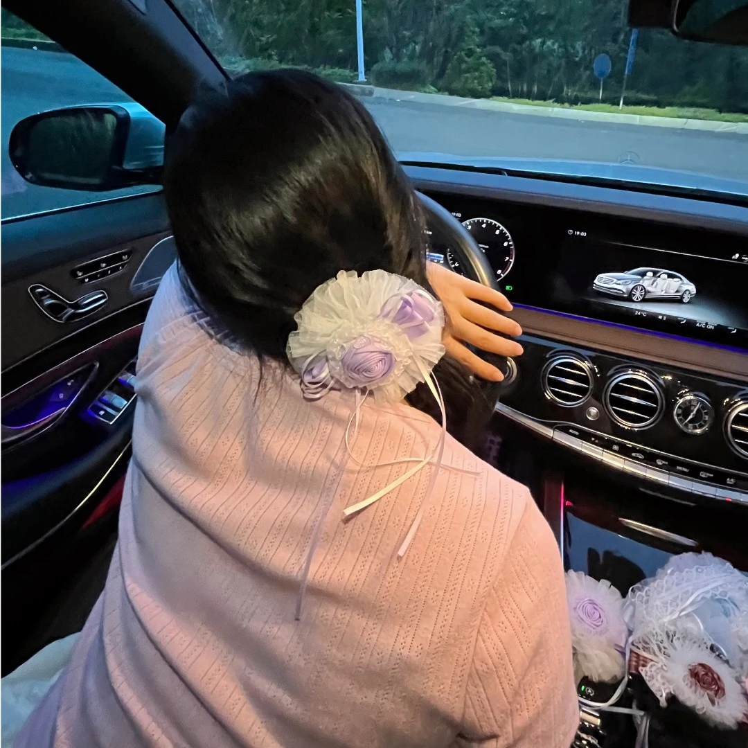 原创手工设计超仙潮流甜美新品蓬蓬莎头饰气质发饰时尚香蕉夹