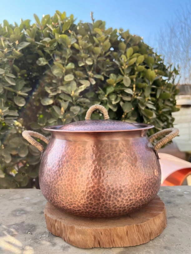 铜锅复古紫铜加厚汤锅多功能炖锅煲汤焖饭涮火锅家用铜汤锅