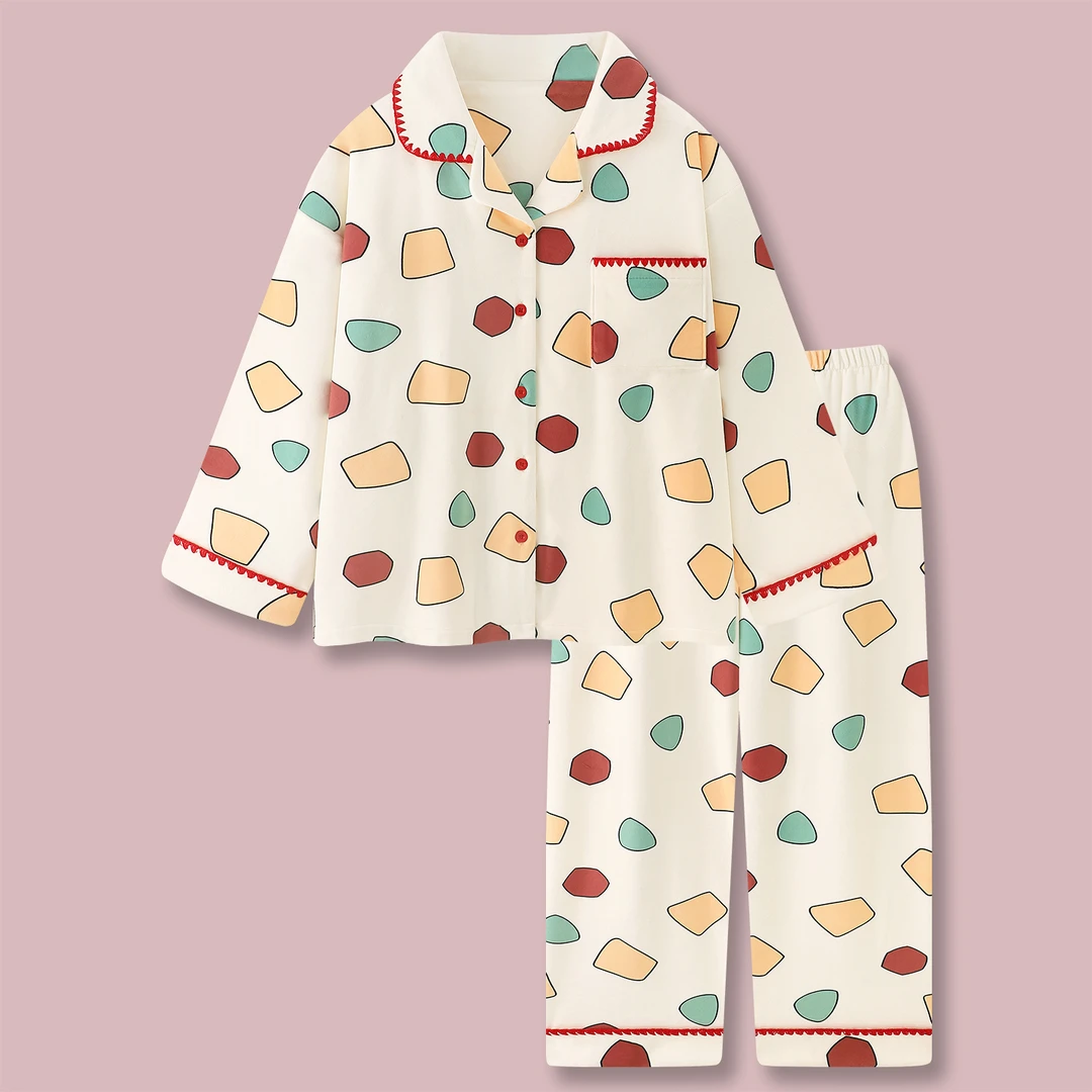 『小新甜梦』可爱卡通海岛绒冬季睡衣女秋冬薄绒家居可外穿冬款套装