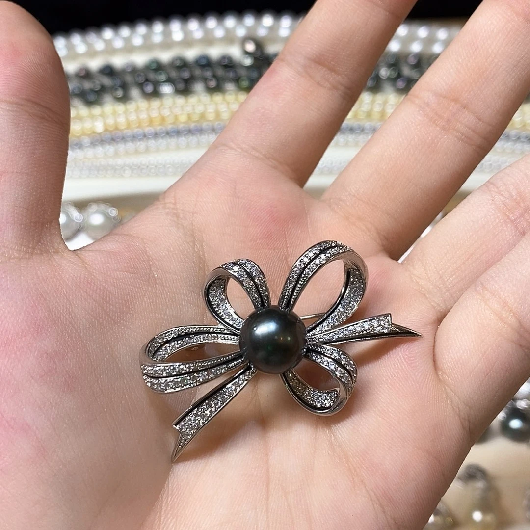 未镶嵌胸针海水珍珠