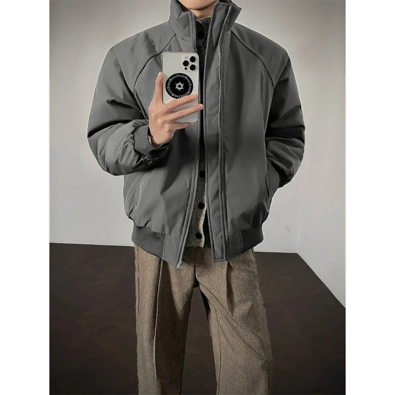 美式三防飞行员夹克短款棉衣男秋冬季螺纹棉服cleanfit棒球服外套