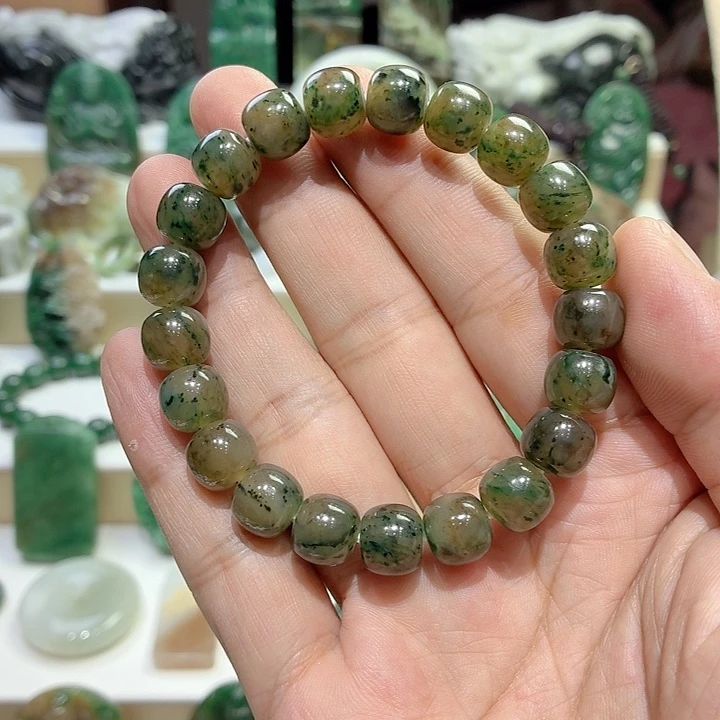 独山玉未镶嵌手串卡10