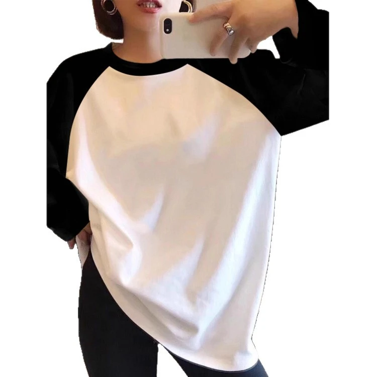 秋冬中长款长袖新款德绒洋气打底宽松休闲加绒搭配磨毛鲨鱼上衣潮