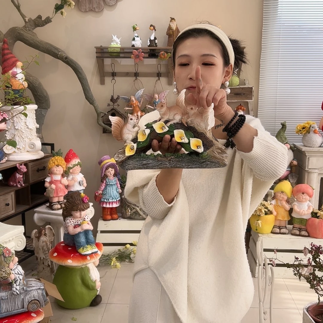 花园摆件红红火火