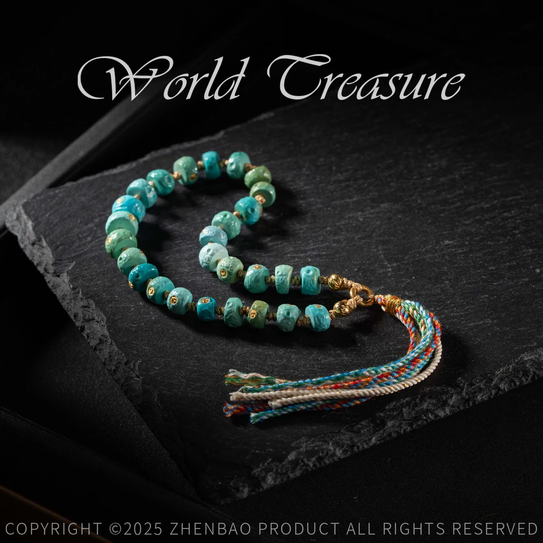 【世间臻宝】绿松猪大肠DIY手持/Q3025/6-7m/多样性发一件/4