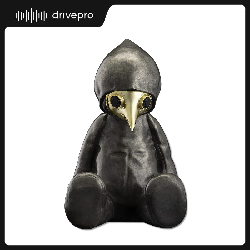 SECRET张建龙作者蒸汽派风武士铜雕塑鸟嘴面具玩偶摆件艺术品限量