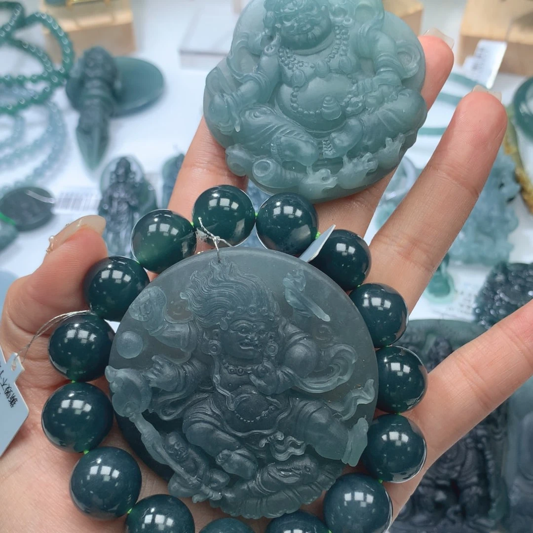 定制翡翠未镶嵌瘦***王毛货不退不换