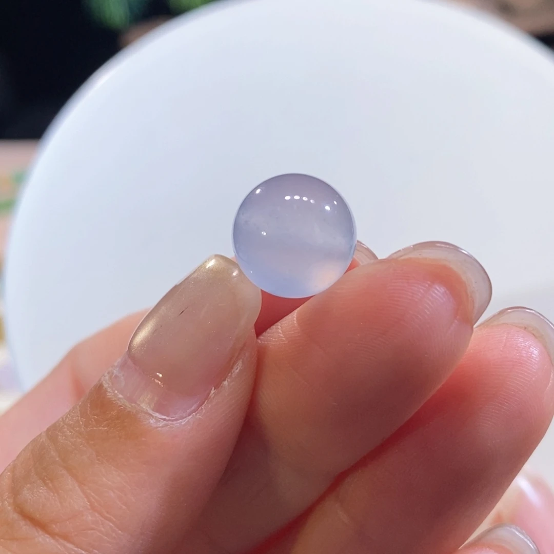 翡翠未镶嵌颈饰高冰雪花珠珠