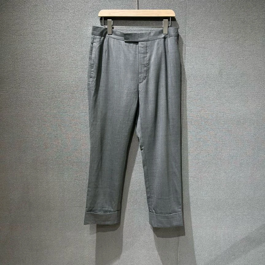未使用 THOMBROWNE 全羊毛灰色西裤 全新1码/9696