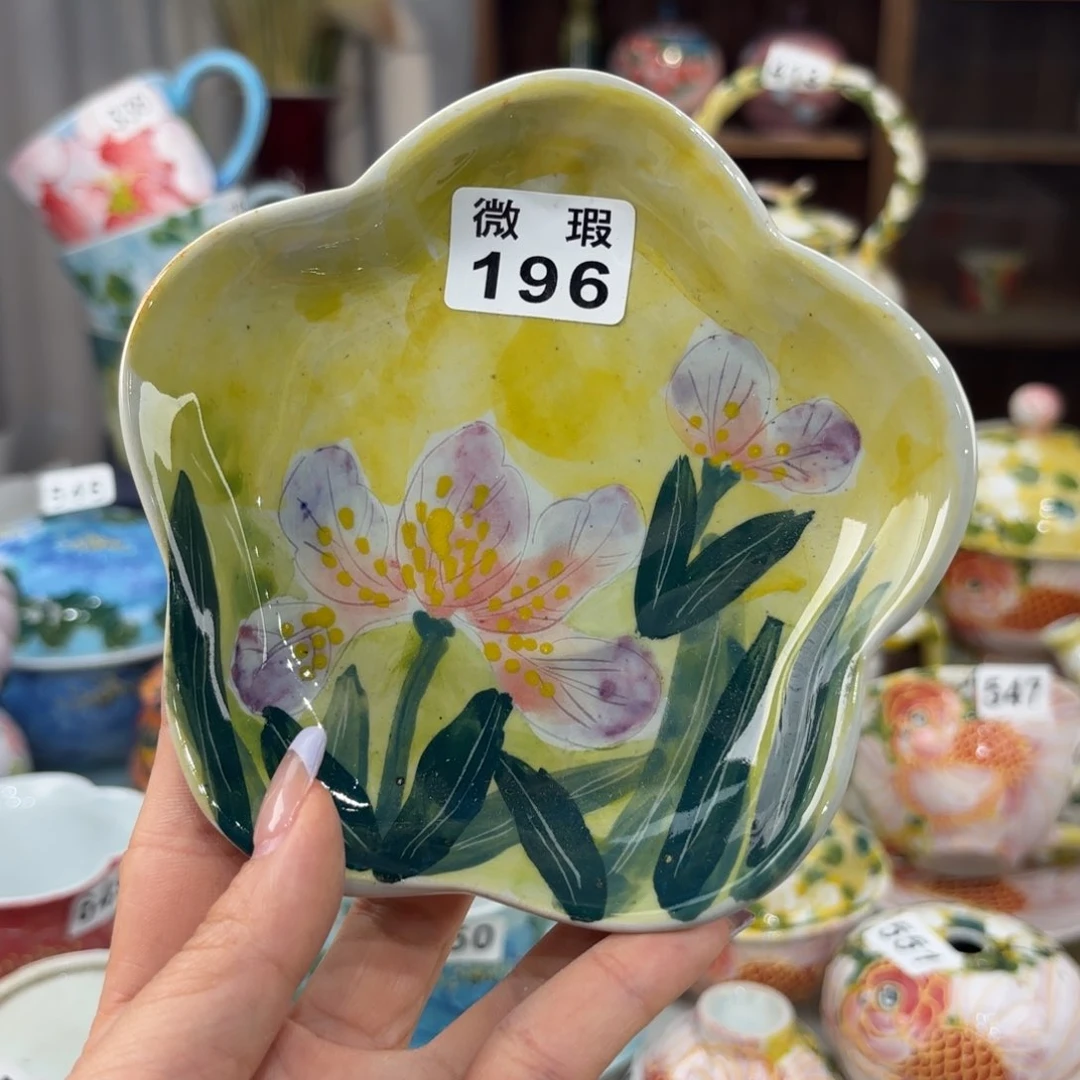 瓷片景德镇手绘高温釉下彩陶瓷茶具