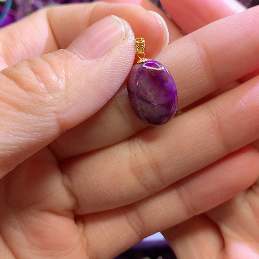 【闪购商品】苏纪石（舒俱来）吊坠18K金镶嵌