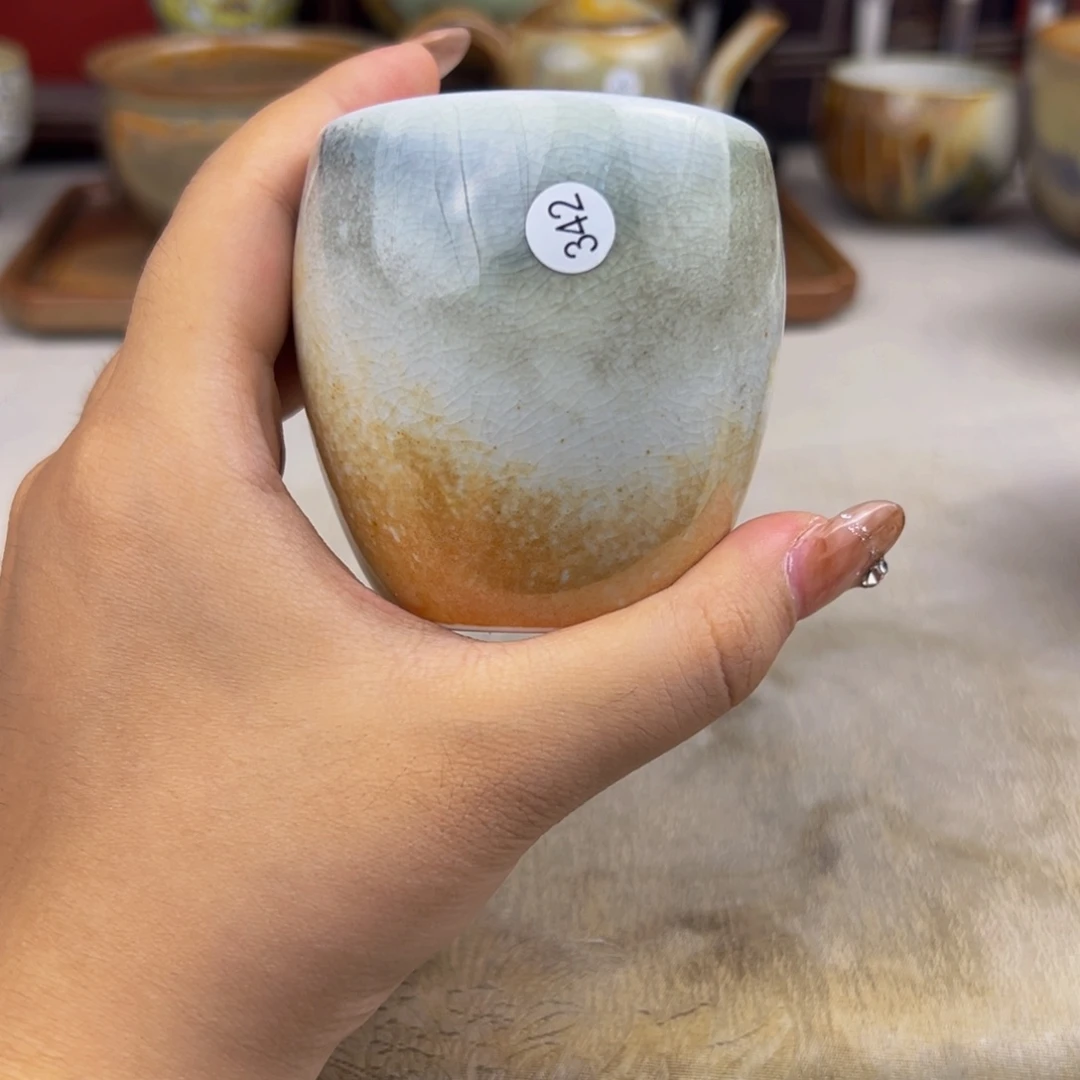 杯纯手工柴烧主人杯