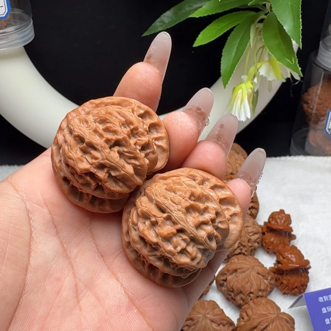 喜***肉把件文玩核桃宫灯40