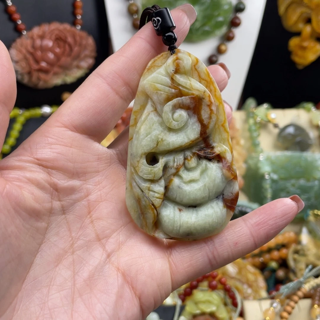 未镶嵌蛇纹石玉颈饰