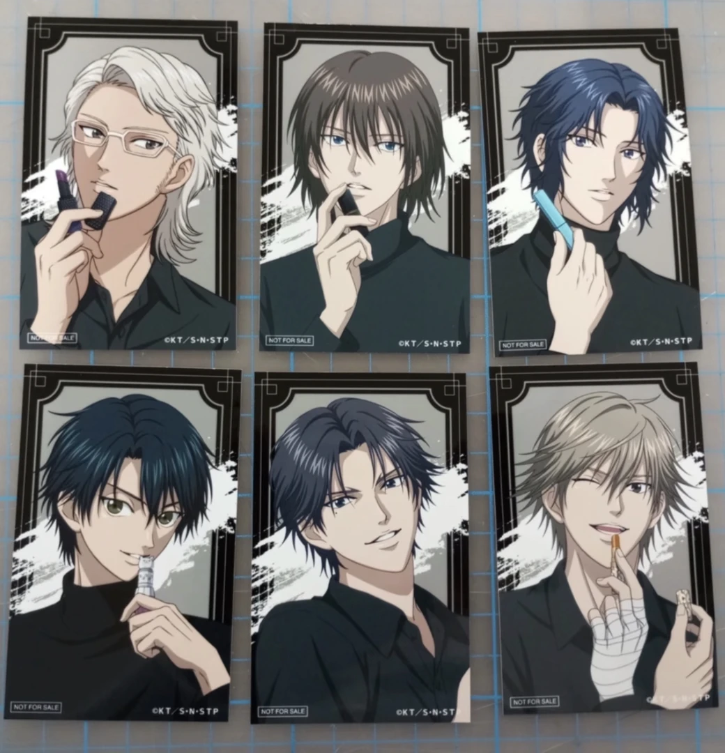 【拆盒】网球王子伊势丹特典口红吧唧砖镜子贴纸文件夹卡牌徽章盲盒