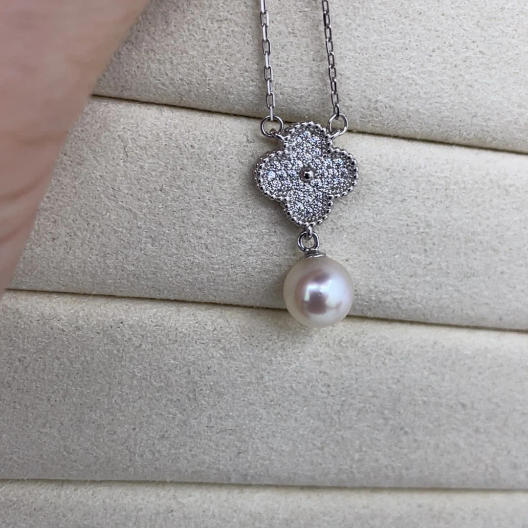 银S925镶嵌颈饰海水珍珠