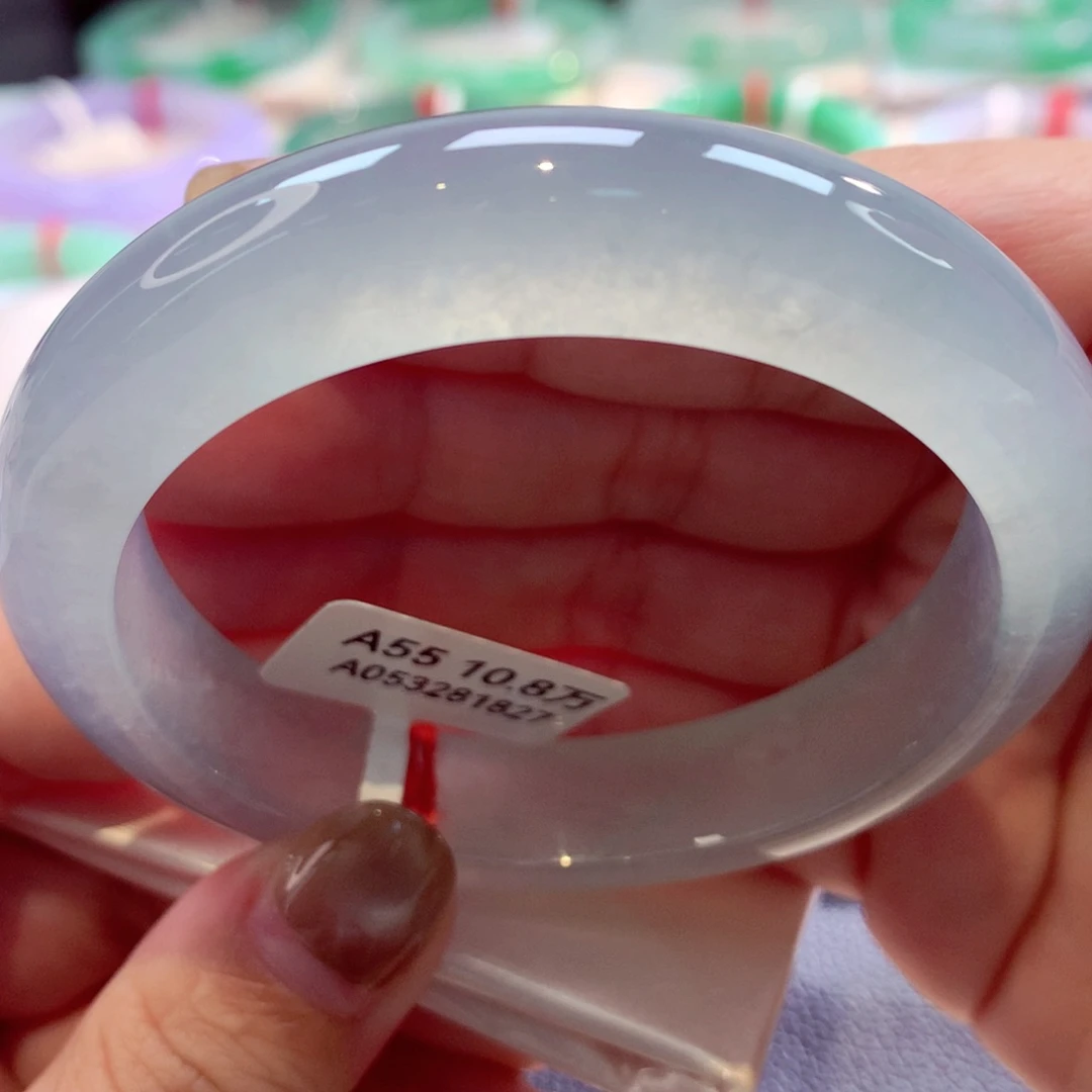 未镶嵌手镯翡翠蓝钢超级大强推18号11