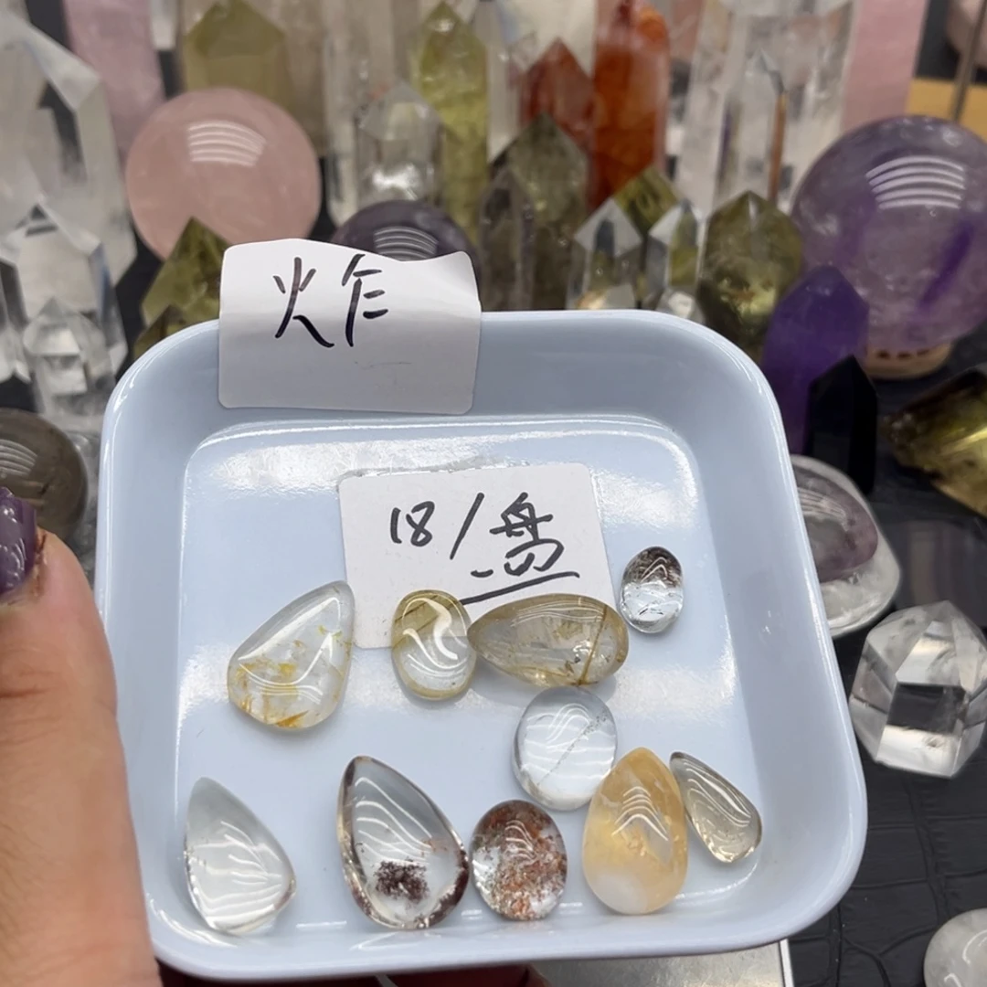 爱***.未镶嵌珠宝半成品水晶57