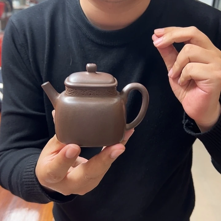 、***、茶壶紫砂紫泥言心