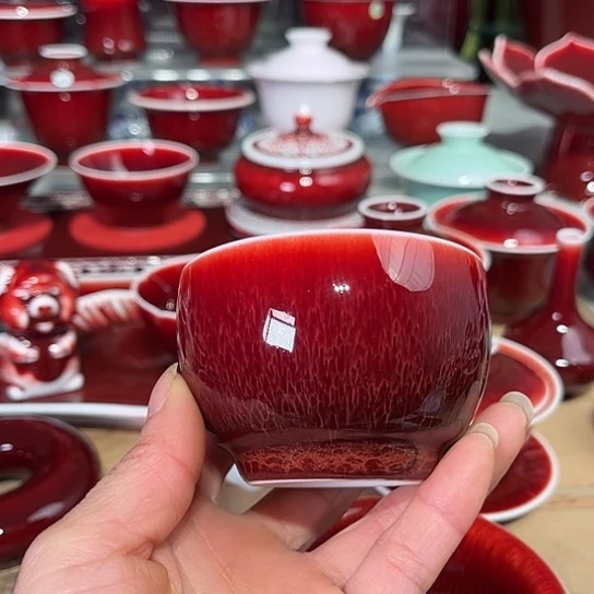 世**梦景德镇陶瓷红马坊下罗汉杯