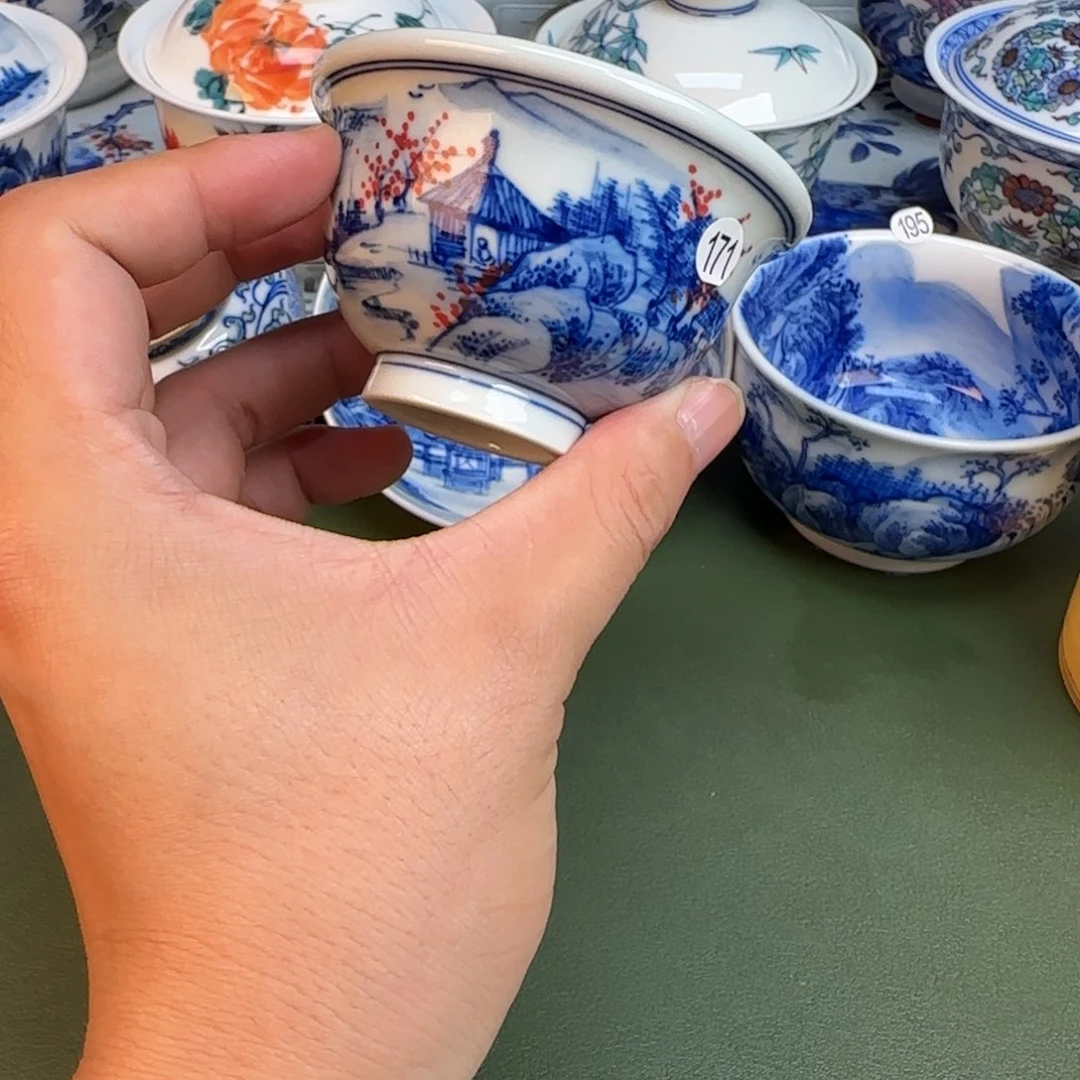彦祖纯手工手绘茶具171
