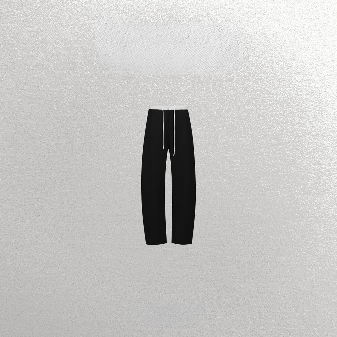 【撞色醋酯香蕉裤】抽绳直筒显瘦百搭休闲西裤WT44ULH002