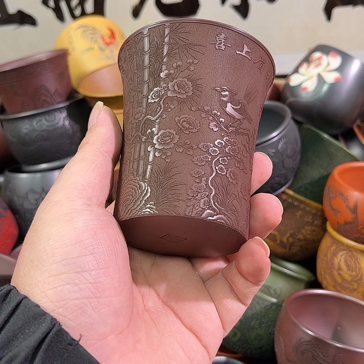 茶杯紫砂全手工紫砂主人杯