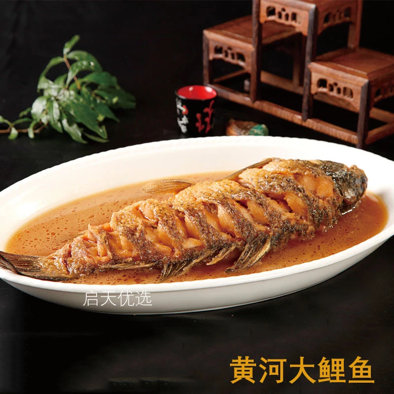 红烧黄河大鲤鱼加热即食方便预制菜