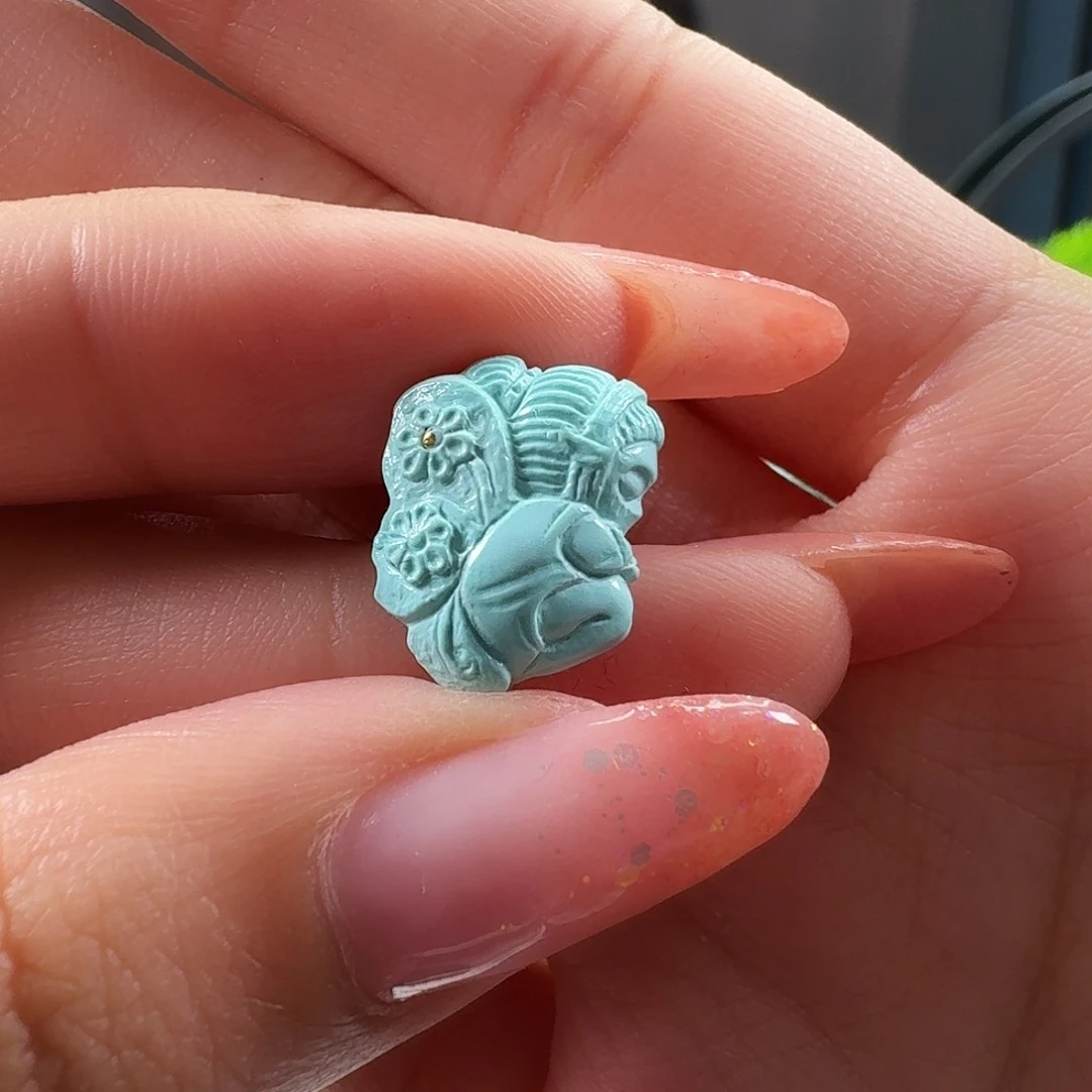 绿松石未镶嵌吊坠(不含链)精灵仙子