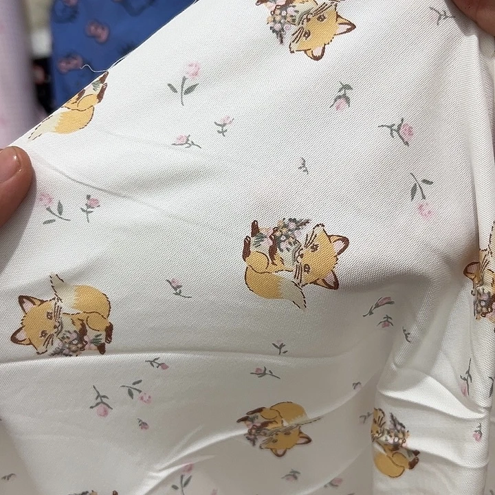 爱***星无纺布全棉狐狸小花2m