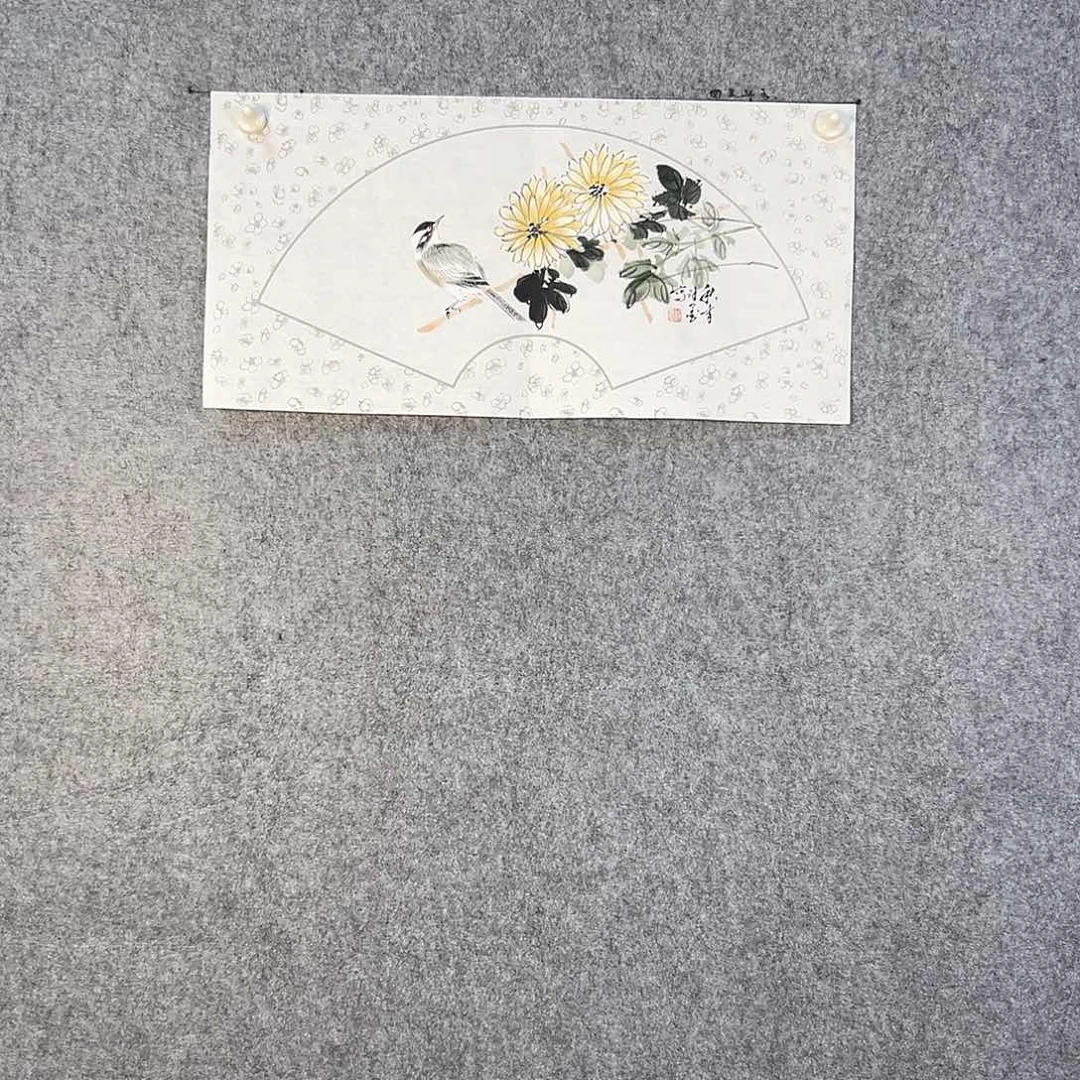 国画332 牡丹之花之叶的颜色与叶