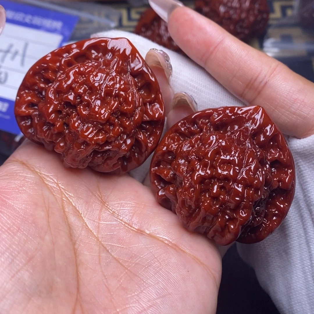 好***吃吊坠文玩核桃官帽49