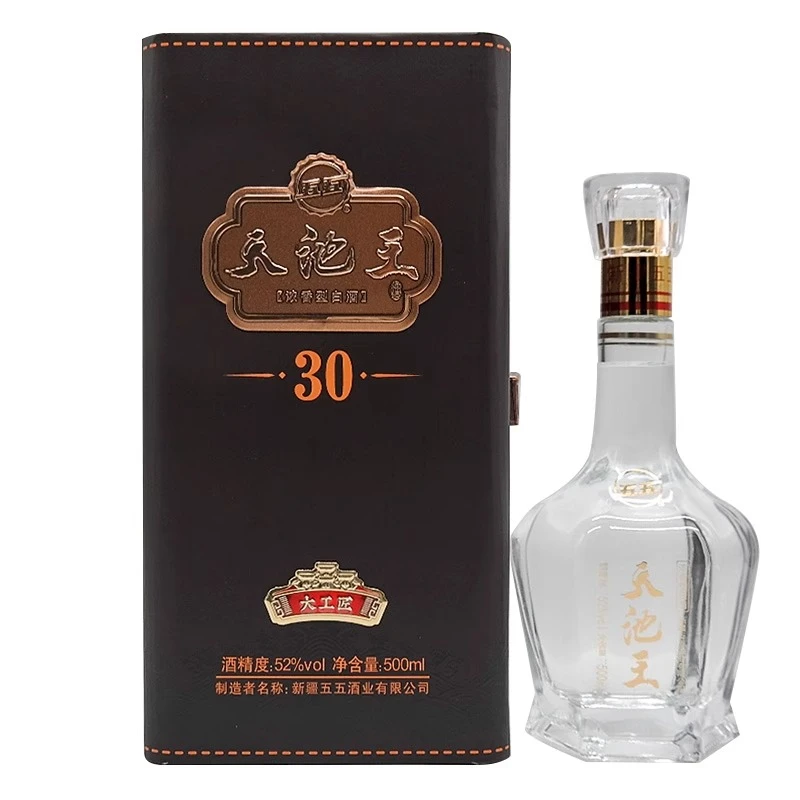 五五白酒天池王酒高端浓香型纯粮固态法白酒1箱6瓶52度500ml