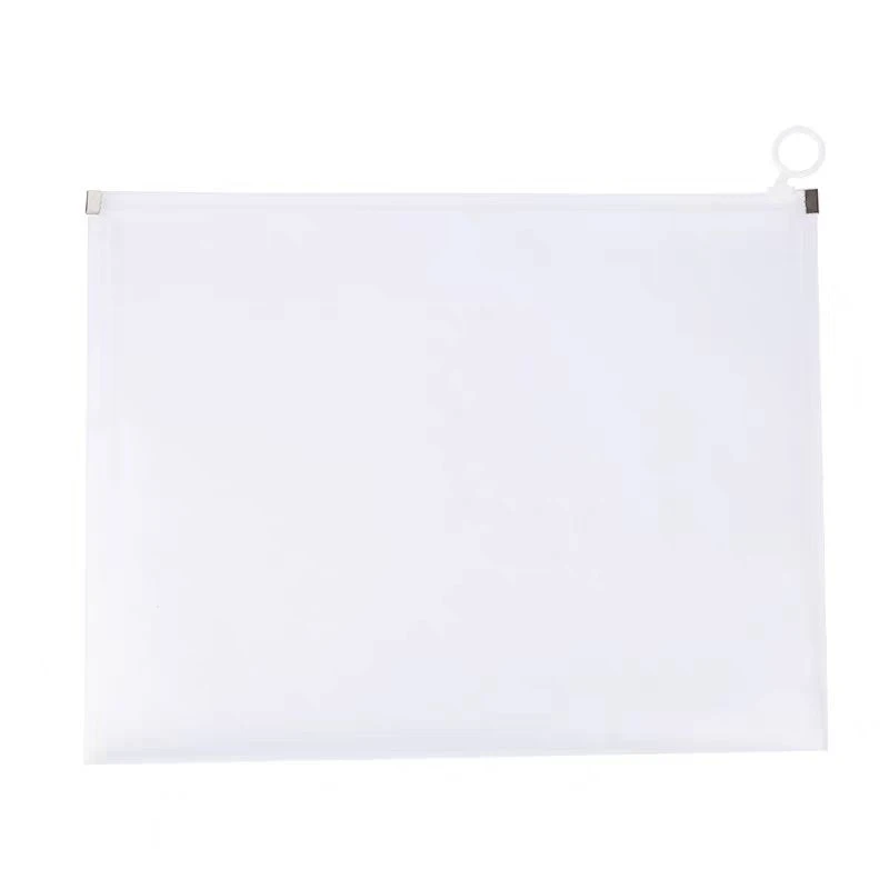 A4文件袋透明拉链袋中考文具袋防水考试专用笔袋大容量拉边袋