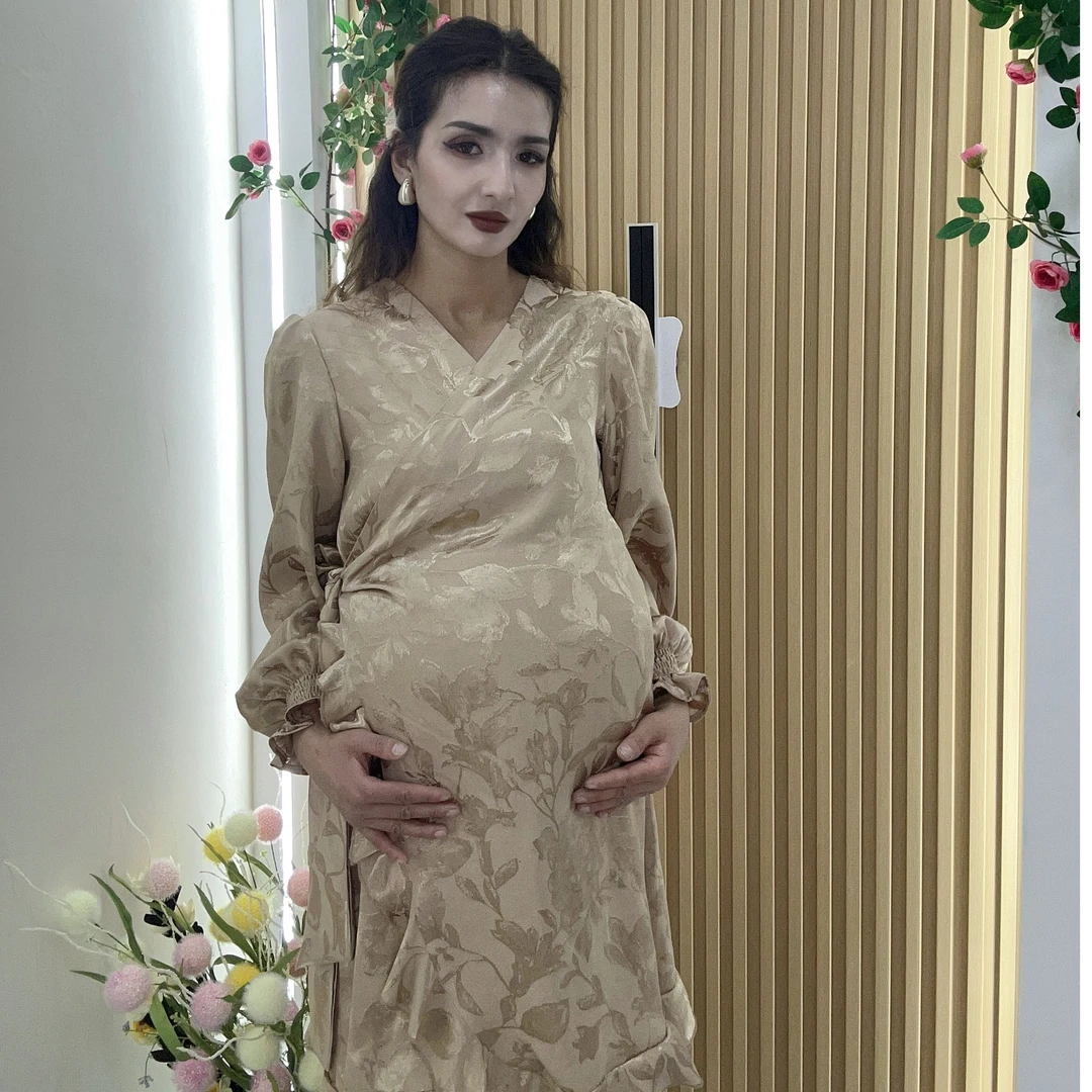 孕妇连衣裙、适合参加婚礼穿的孕妇装，百搭孕妇装，时尚孕妇装