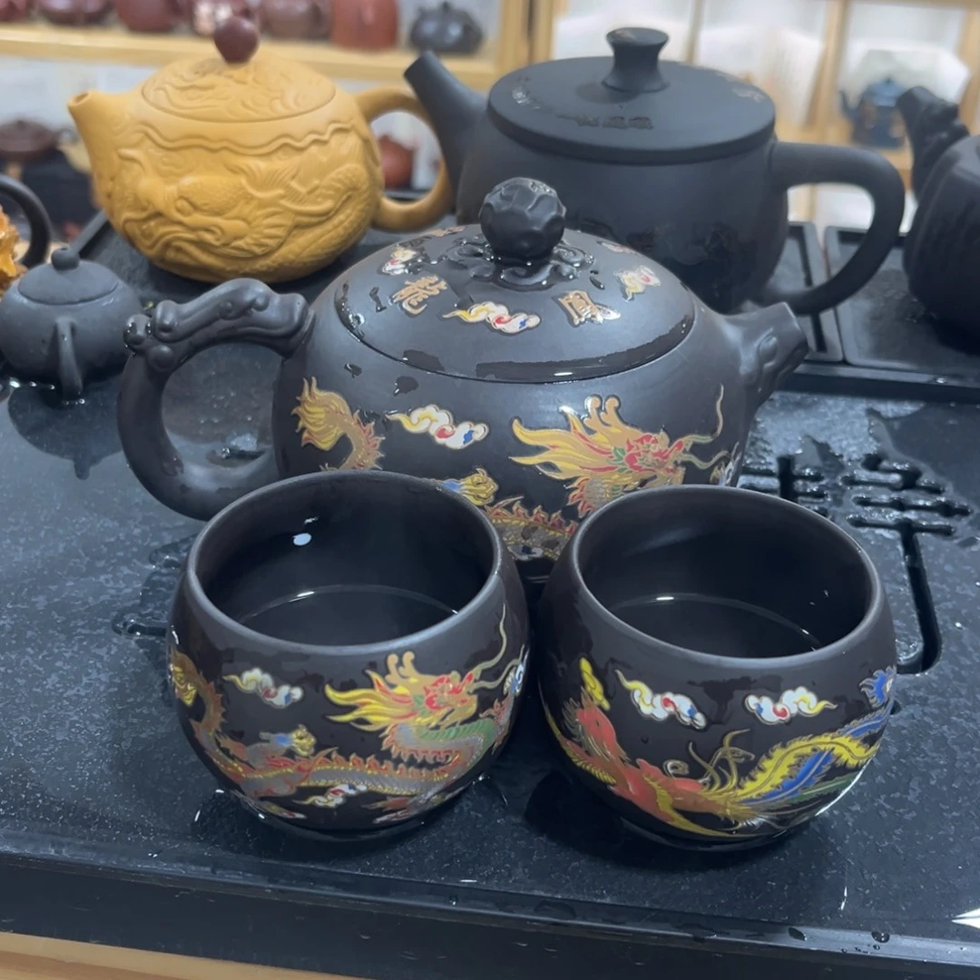 茶杯紫砂一壶2杯紫砂壶