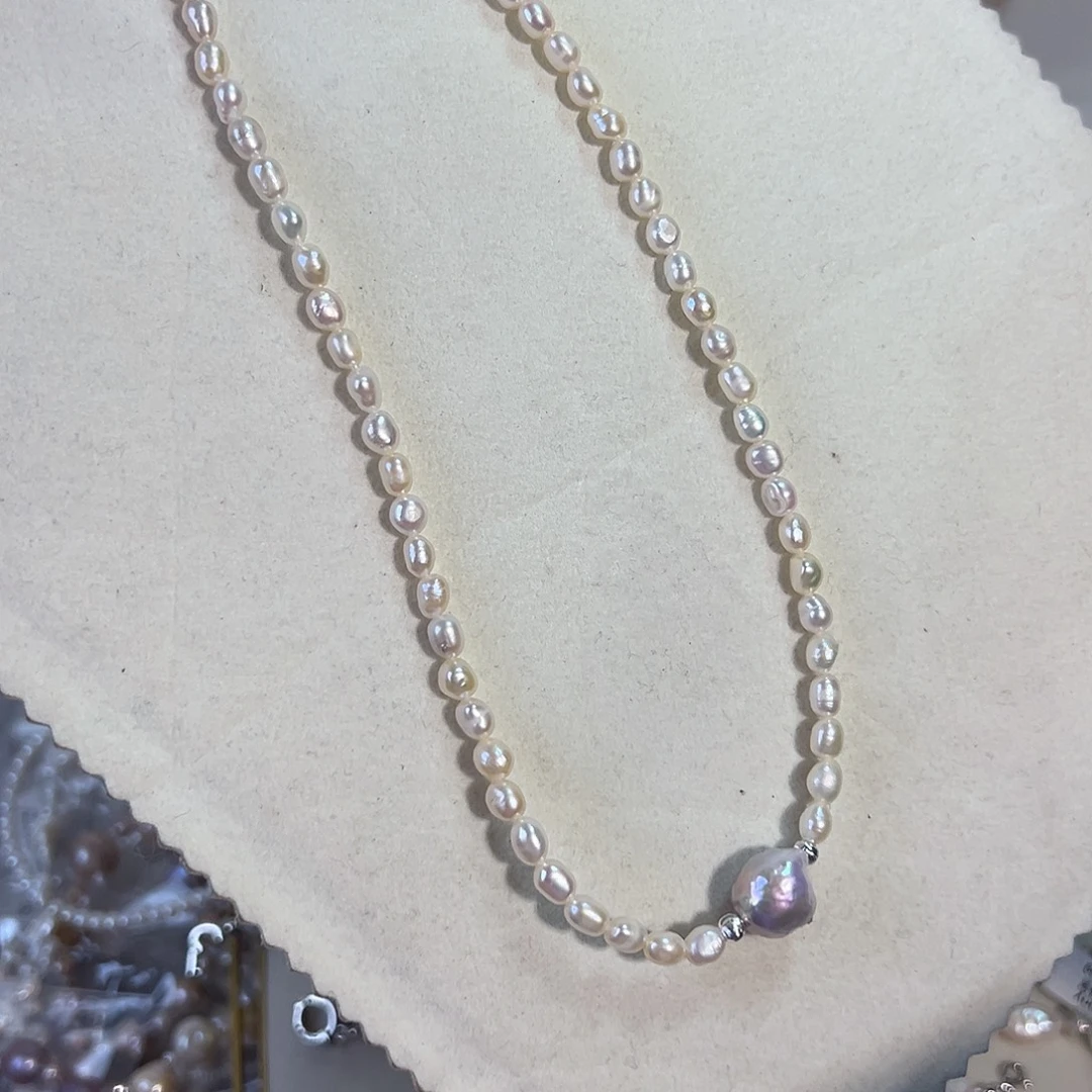 设计款珠宝首饰合金淡水珍珠