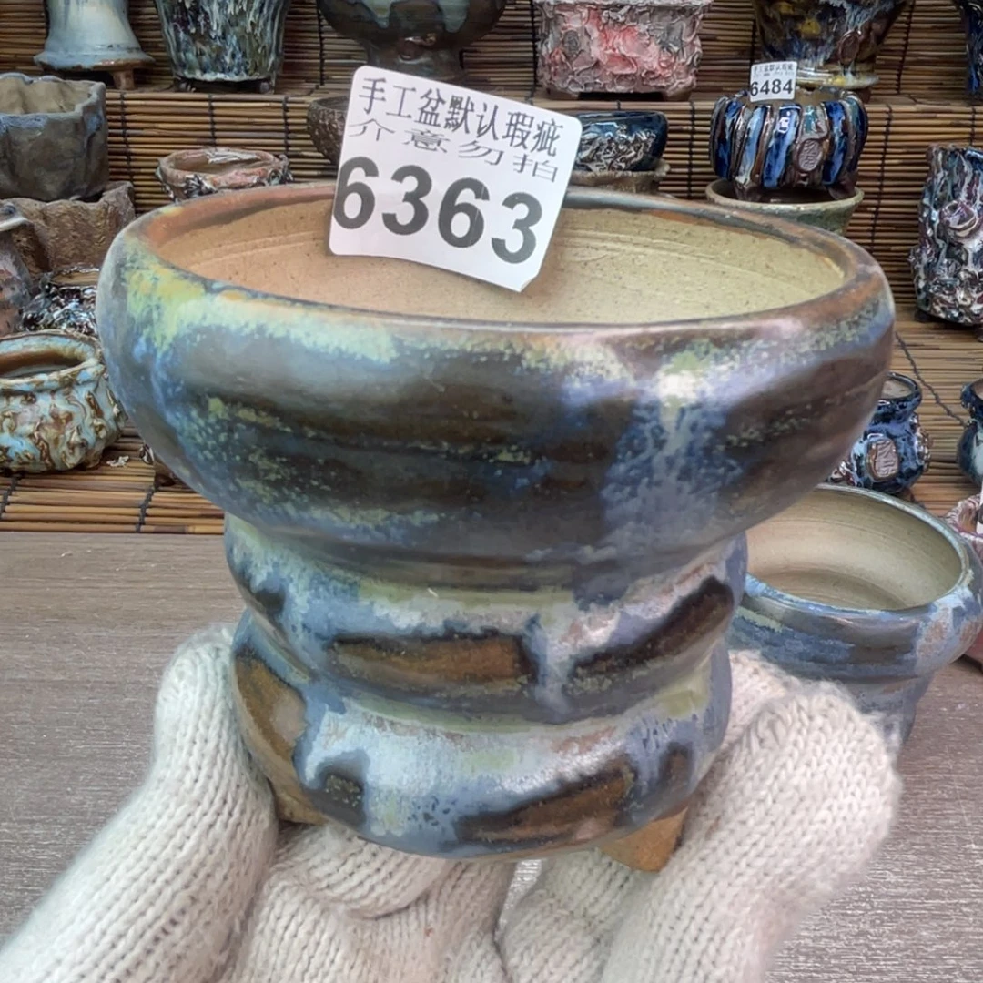 手工花盆默认瑕疵完美者勿拍