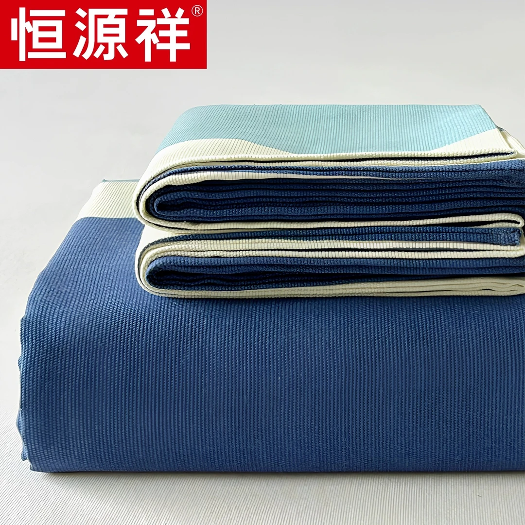 恒源祥加厚老粗布凉席三件套床单单件学生宿舍麻布料被单