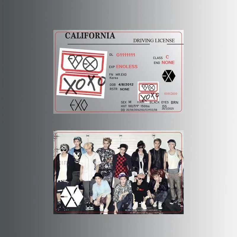 EXO音乐歌曲封面打印卡片NFC钥匙扣nfc挂件礼物迷你专辑唱片