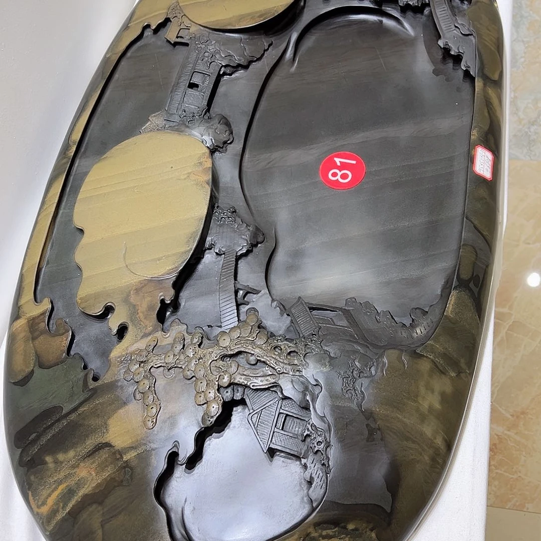 海***月天然原石茶盘系列