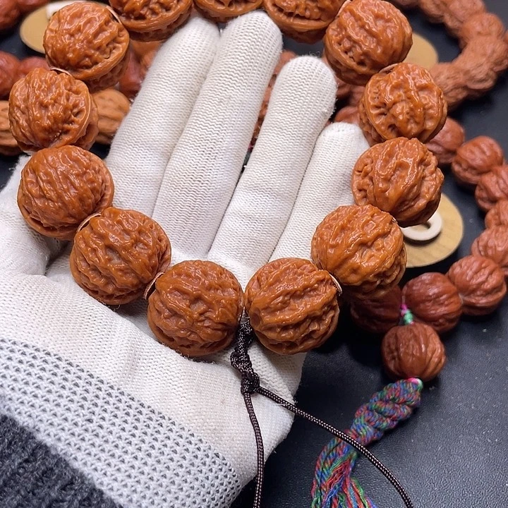 文玩核桃手串粗筋南瓜