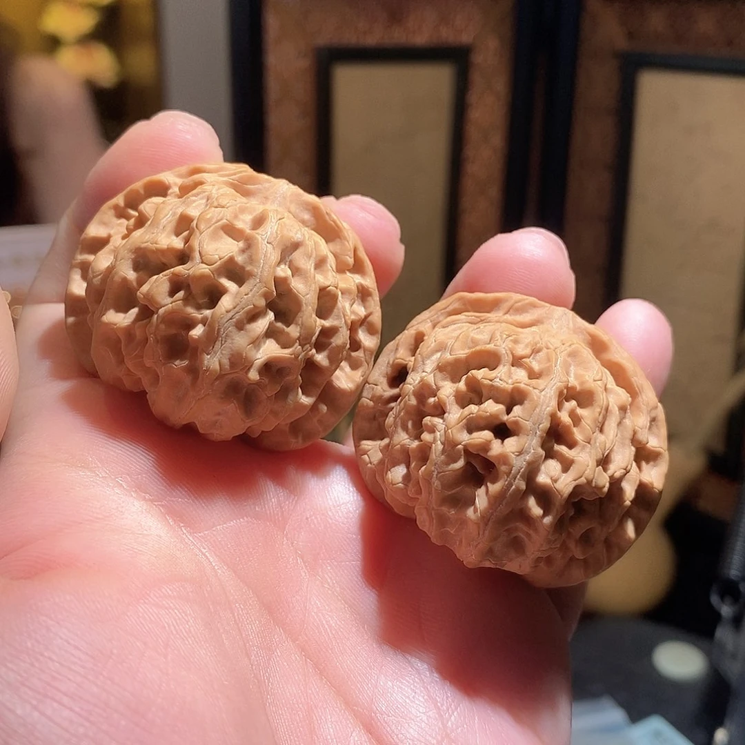 文玩核桃把件44.5苹果圆全品