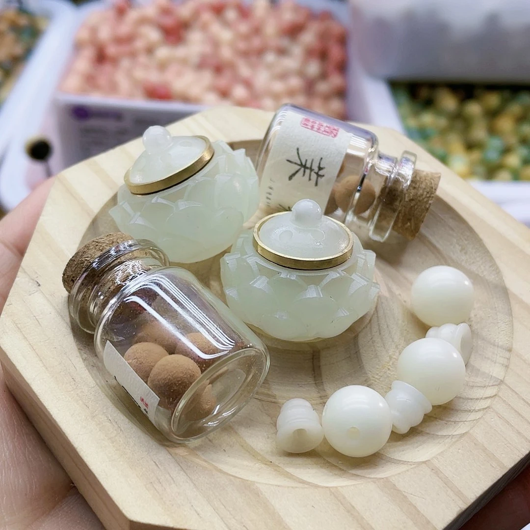 菩提根/象牙果手串法***娜菩提配件三通 香炉