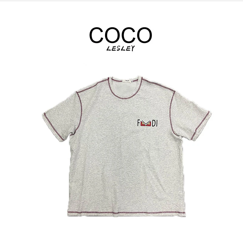 COCO LESLEY  百搭休闲宽松圆领短袖T恤