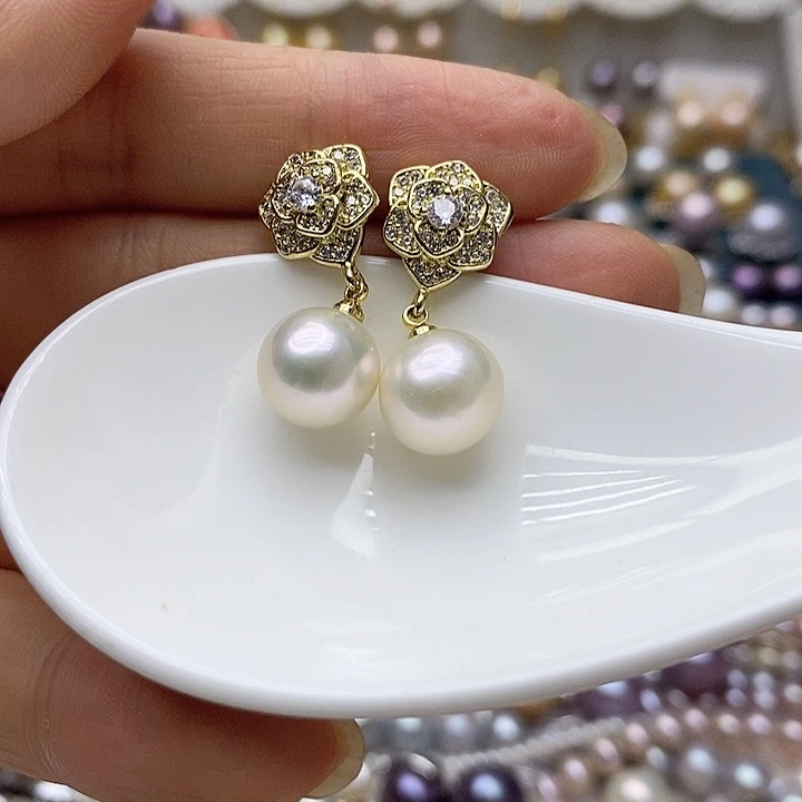 未镶嵌淡水珍珠耳饰