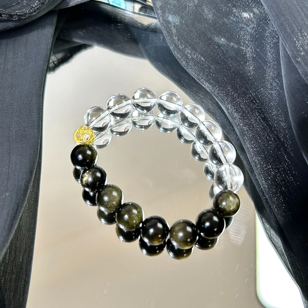 925银手链 s925纯银手串男女款招财转运珠轻奢手串时尚